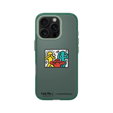 iPhone 16 Pro Clear 憂墨綠 - Keith Haring - See No Evil, Hear No Evil, Speak No Evil