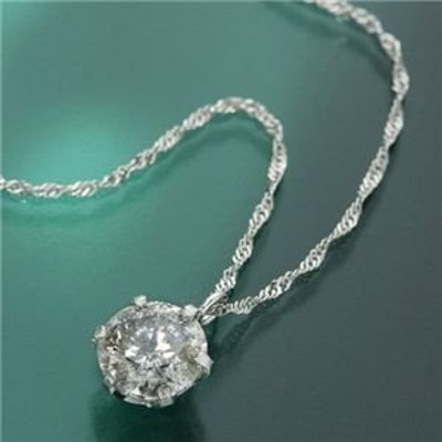 一部予約販売中』 Pt850/Pt999 大粒ダイヤ0.7ct ネックレス www.m