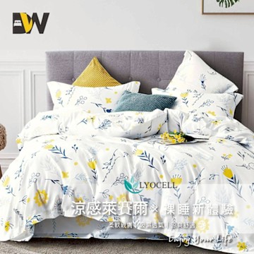 夢之語 吸濕排汗萊賽爾兩用被床包組(普普花卉)雙人