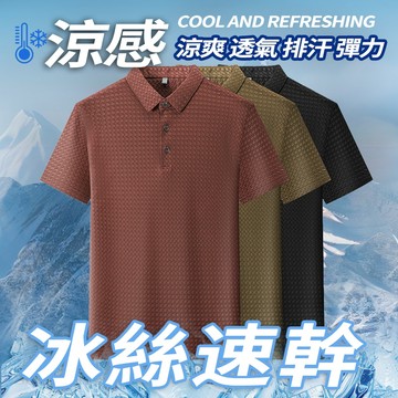 台灣出貨 冰絲短袖 速乾短袖 商務短袖 排汗衫 polo衫男 涼感衣 短袖上衣 涼感polo衫 男生短袖 冰絲衣