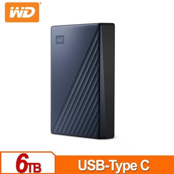 WD My Passport Ultra 6TB(星曜藍) 2.5吋USB-C行動硬碟