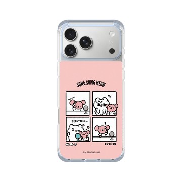 iPhone 17 Pro Max ClearX (MagSafe 兼容) 冰透藍 - 爽爽貓 Song Song Meow by SECOND - 一起變美吧