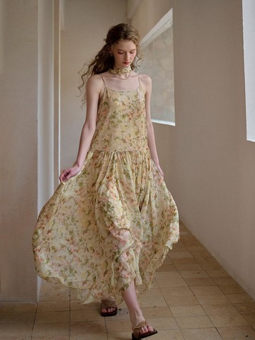 SR Fairy Sequinned Print Dress