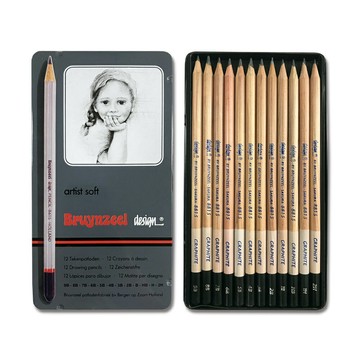 【Bruynzeel】Z0105-8615 專家級 素描鉛筆組 (混裝 12入)【APP滿額下單10%點數(單一帳號最高1500點)】8/31止