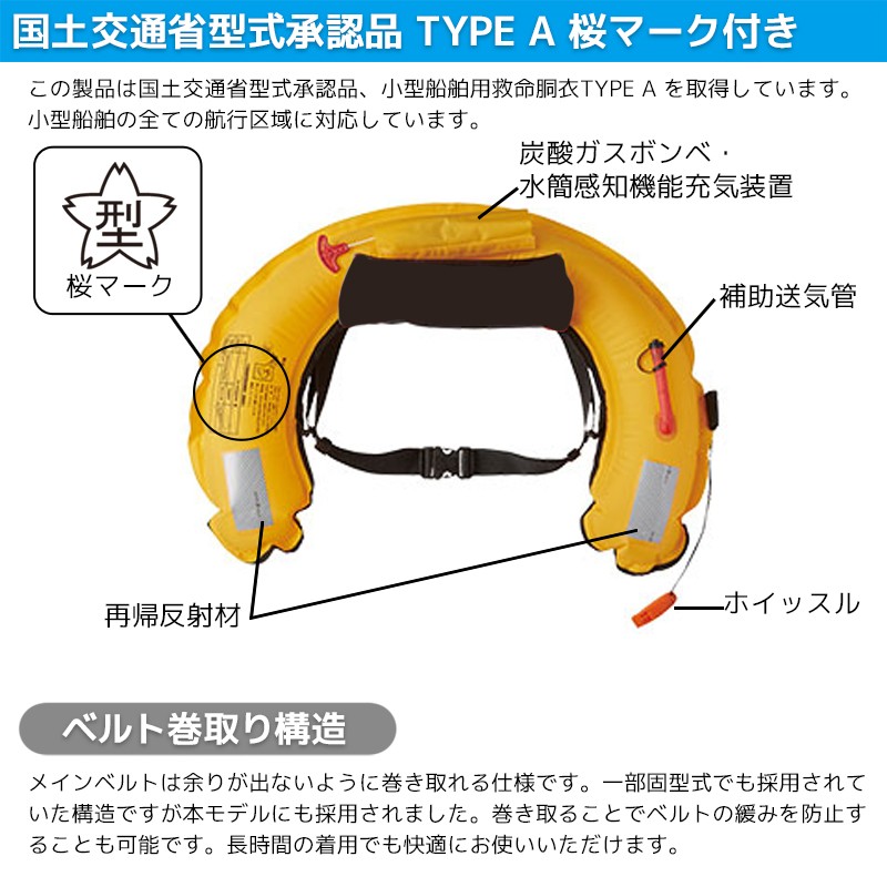 自動膨張式ライフジャケット ラフトエアジャケット コンパクトタイプ Vf 053u 膨脹式救命具 Shimano 国交省認定品 タイプa 検定品 桜マーク付 ブルー 通販 Lineポイント最大get Lineショッピング