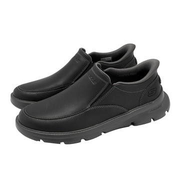 [ACS] Skechers 休閒鞋 Arch Fit Garza Slip-Ins 男鞋 黑灰 套入式 皮革 205518BLK
