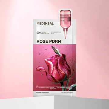 MEDIHEAL Rose PDRN Essential Mask Sheet For Healthy Glow 1ea