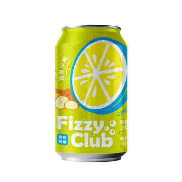 汽水 Fizzy Club 果醋氣泡飲-薑汁萊姆風味330mL(24入)