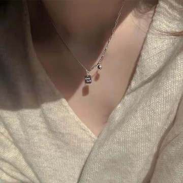 🔥台灣出貨🔥GoodLuck項鍊女ins小衆設計高級感輕奢簡約百搭鎖骨鏈女頸鍊配飾不掉色 抗過敏 簡約 吊墜 項鍊女
