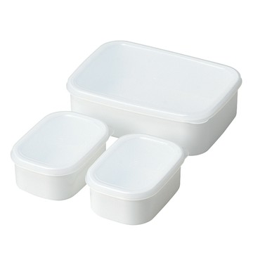 PEARL LIFE 珍珠金屬 Actia 食物便當盒組 日本製 大 + 小 2個  白色  1組