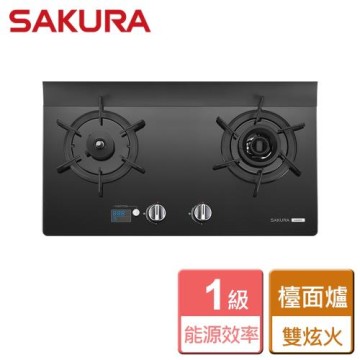 【SAKURA櫻花】智能雙炫火二口玻璃檯面爐 - 全省安裝 G-2926G