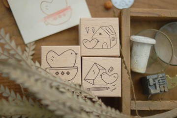 小島匠所 復刻章 - 小鳥有愛 B