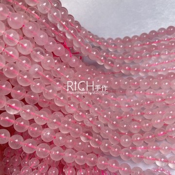 【Rich手作】粉晶 條珠 半成品 水晶 人緣 桃花 水晶材料 手作設計 粉色水晶 現貨在台 粉色