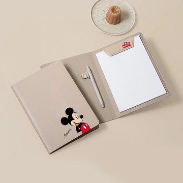 【Disney】【米奇和朋友們】經典系列_A5 書套筆記本 米奇經典系列 II/手寫板/筆記本/迪士尼聯名