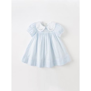 【反季清倉】戴維貝拉 女童娃娃領連衣裙文藝風 夏季新款公主裙子