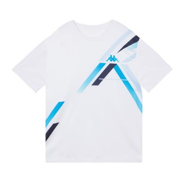 KAPPA義大利時尚中性短袖圓領衫 白 311M68W001