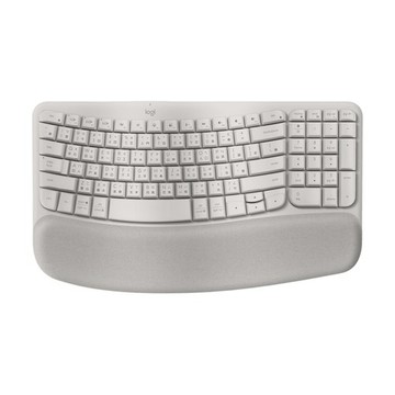 Logitech 羅技 Wave Keys 人體工學鍵盤(迷霧灰)