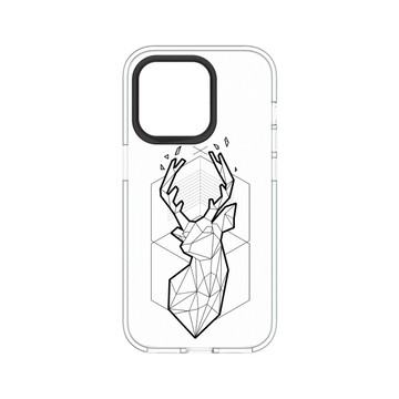 犀牛盾Clear 防摔背蓋手機殼 【獨家設計款】 -幾何-北歐系列-黑鹿