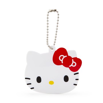 asdfkitty*KITTY大臉造型捲線器/捲線夾-附吊鍊-日本正版商品
