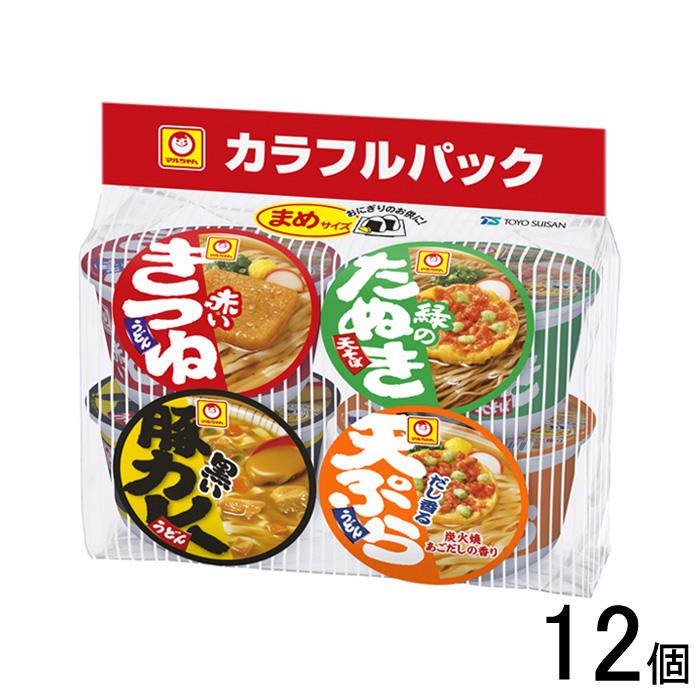 東洋水産 マルちゃん まめカラフルパック 西 4食×6個入×2ケース：合計12個 ／食品