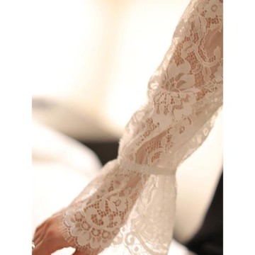 法式v領打底蕾絲衫女2026秋冬洋氣網紗長袖襯衫鏤空性感內搭上衣