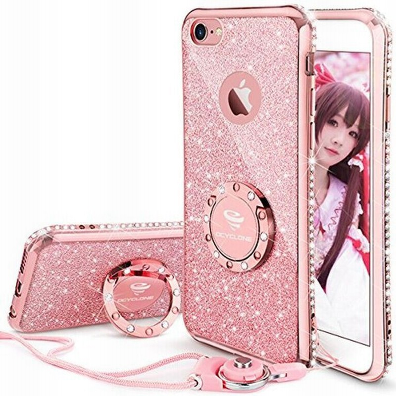 Ocyclone Iphone6s Iphone6 適応 リング付きケース キラキラ かわいい おしゃれ ストラップ ラインストーン 人気女 通販 Lineポイント最大0 5 Get Lineショッピング