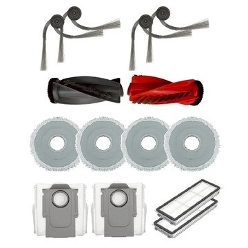 YOLOMi 悠樂米 石頭 Q revo Curv 適用副廠耗材 (主刷+邊刷4支+濾網2個+拖布4個+集塵袋2個)  1組  單一商品