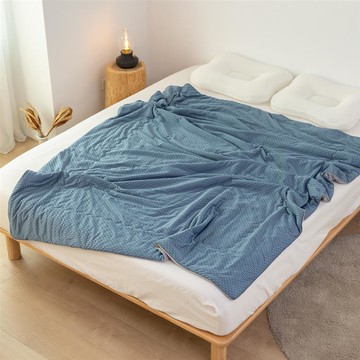【金大器】酷涼極凍涼被（冰涼藍） 5x6尺_廠商直送