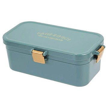 Sabu SANSSOUCI 日本雙層鎖扣便當盒(720ml) 綠色 可微波  1個