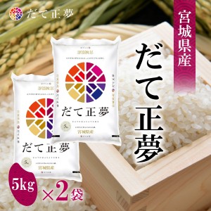  宮城県産 だて正夢 10kg(5kg×2袋)　令和4年度 精米 みやぎ米