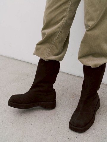 Rune Mid Boots - Suede Brown