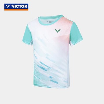 VICTOR/威克多羽毛球服青少系列針織兒童運動短袖T恤 T-52022