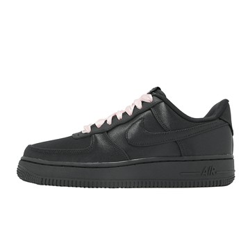 Nike 休閒鞋 W Air Force 1 07 LV8 女鞋 黑 粉紅 緞帶 AF1 IH2034-010