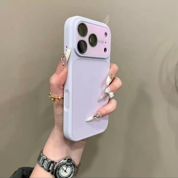 【秒變i17Pro】液态肤感大視窗 磨砂水晶鏡頭框 防摔殼 iPhone17 i16 手機殼 i15 i14 i13