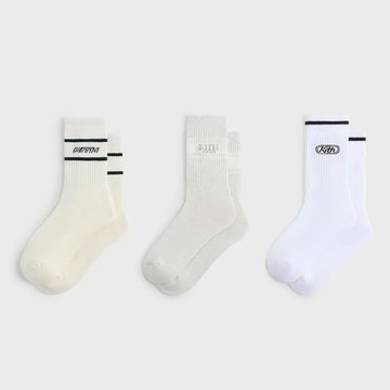 【日貨代購CITY】2025AW KITH 3-Pack Logo Crew Socks 三雙一組 襪子 長襪 3色