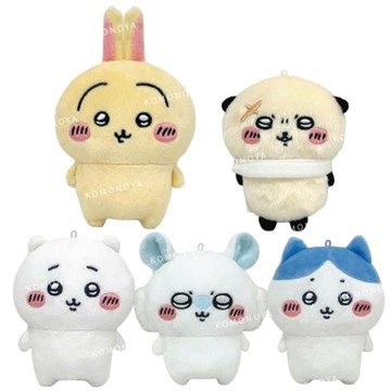 小禮堂 Chiikawa 吉伊卡哇 絨毛玩偶手機支架 (全身款) 吉伊 小八 烏薩奇 小桃 師傅