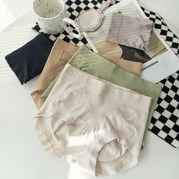 3D無痕內褲女士蜜桃臀中腰純棉襠抑菌無縫收腹提臀少女大碼三角褲 鑫弘-素時衣櫥