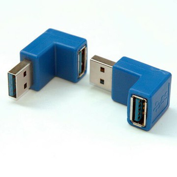 fujiei USB 3.0 A母-A公 90度轉接頭/L型轉接頭