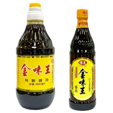 【永樂貿易】金味王 特製醬油 780ml/1600ml 醬油 純豆醬造 不含防腐劑