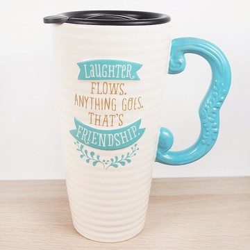 US 旅行馬克杯 充滿笑聲【Hallmark-文字禮品】