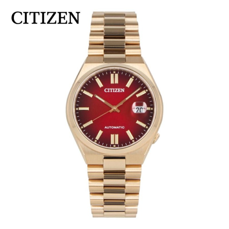 CITIZEN シチズン CITIZEN COLLECTION TSUYOSA Mechanical 腕時計 時計 メンズ オートマチック 自動巻き  ピンクゴールド ワインレッド NJ0153-82X 1年保証 | LINEブランドカタログ