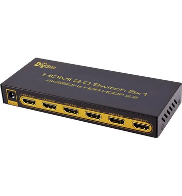 切換器 DigiSun UH851 4K 5x1 HDMI 2.0 五進一出影音切換器