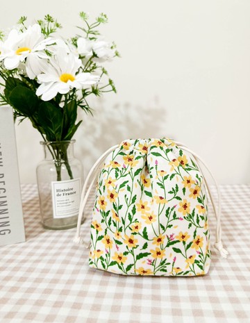 集福系列立體束口袋/收納袋/萬用禮品/小雅花園款