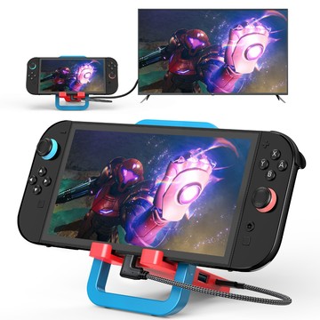 【台灣出貨】適用Switch2底座支架 電視主機底座 NS2便攜底座 4k60hz 擴展塢 連接電視投屏 HDMI投屏