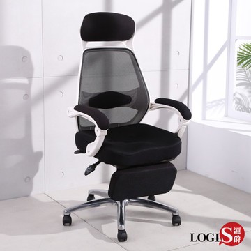椅子/電腦椅/主管椅/賽車椅/電競椅 恩佐坐臥兩用辦公椅【LOGIS邏爵】【DIY-W583ZRB】