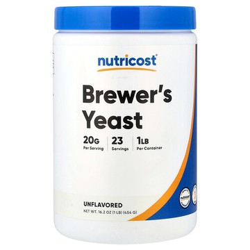 Nutricost, 啤酒酵母，原味，16 盎司（454 克）
