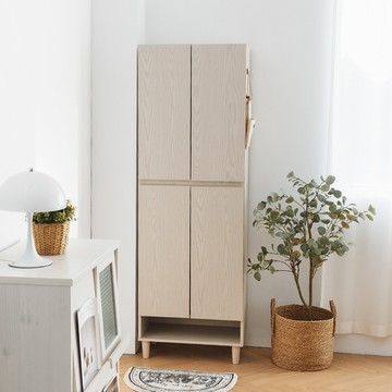 【完美主義】Alma 日式木紋四門鞋櫃-N0125