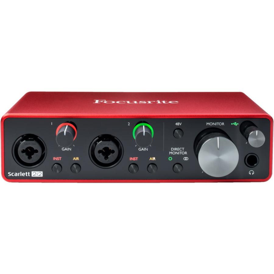 Focusrite Scarlett 2i2 Studio 3rd Gen (gen3) フォーカスライト オーディオインターフェイス コンデンサーマイク＋ヘッドフォン セット