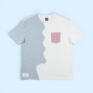 Marseille Tee (2-Stripe Moonstone) | Hooman (Adult/Kids)