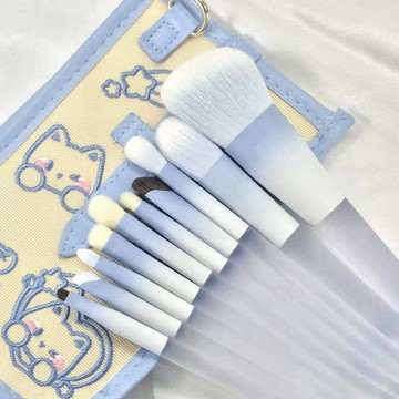 🍃高雄出貨🌸軟毛化妝套刷10支一氣呵配齊刷頭專屬初學者 化妝刷全套 腮紅眼影鼻影刷 化妝刷全套 新手必備套刷 彩妝刷